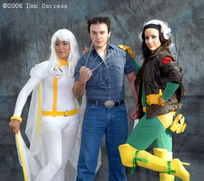Storm, Wolverine and Rogue