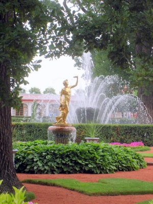 Fountain and garden