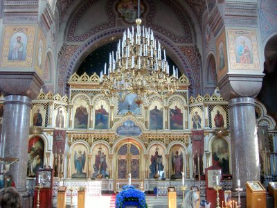 Inside Russian Orthodox Church