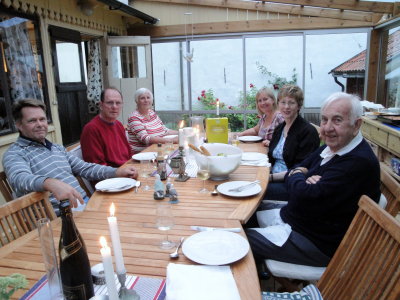 Dinner with Kristina's Parents in Oregrund