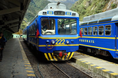 Arriving at Aguas Calientes