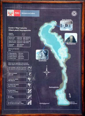 Waynapicchu trail map