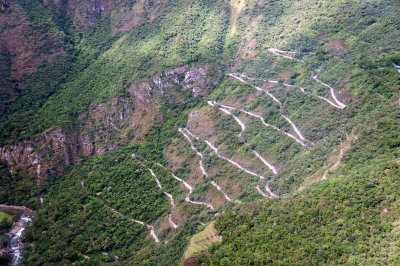 Waynapicchu-view from the top-road to Machu Picchu