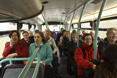 on the bus