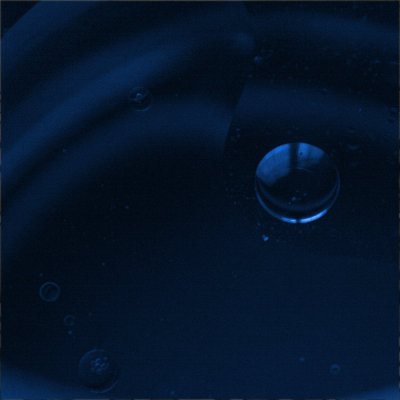 February # 7  Dark Blue Bubbles