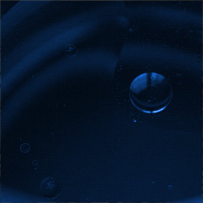 February # 7 Dark Blue Bubbles