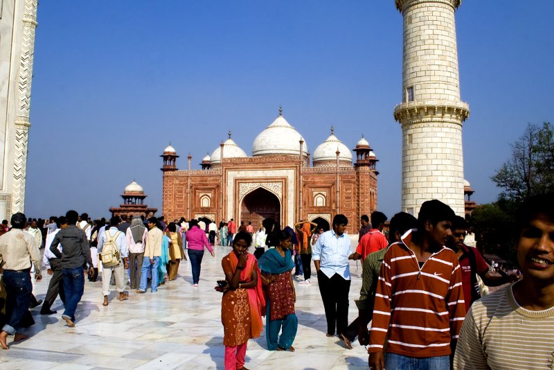 The mosque at the Taj Mahal complex