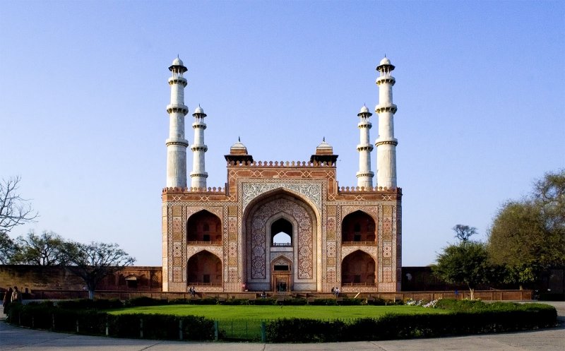 Entrance gate at Akbar's Tomb