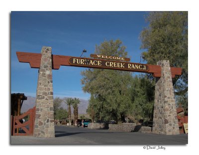 Entrance to Furnace Creek Ranch