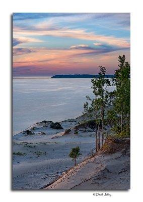 Lake Michigan Sunset, Pierce Stocking Overlook