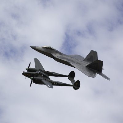 F22 and P38