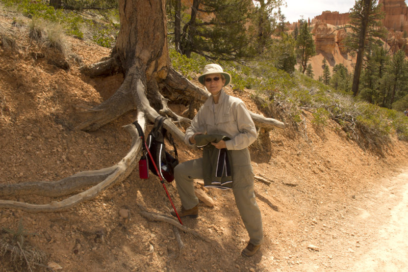 Joyce on the trail