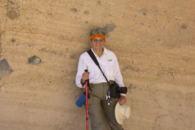At the bottom of the pouroff - dry waterfall