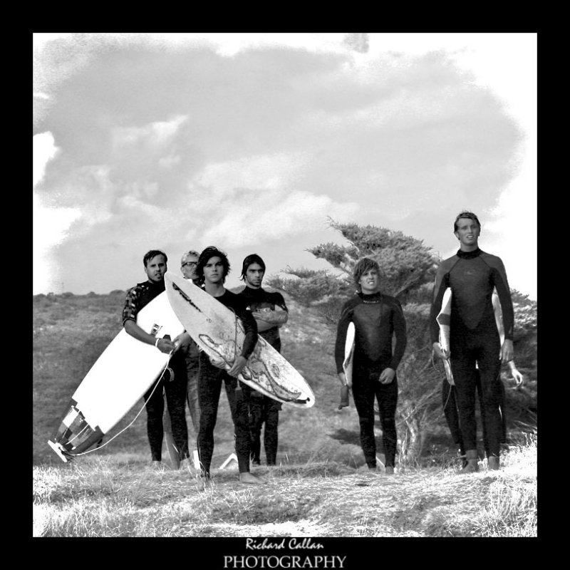 Checking out the surf at St. Ouens Bay