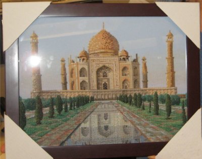 Taj Mahal framed and ready to raffle