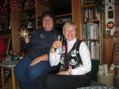 Stacy & Margaret say cheers