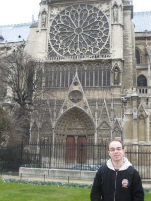 me in front of Notre Dame