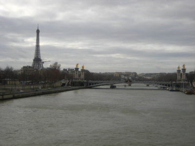 La Seine, with the Eiffel Tower in the background