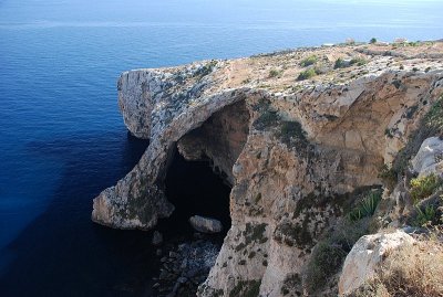 A leg on the Blue Grotto