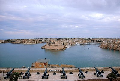 The Three Cities as viewed from the Upper Barrakka Gardens