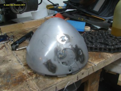 1519 Welded the holes in the headlight shell