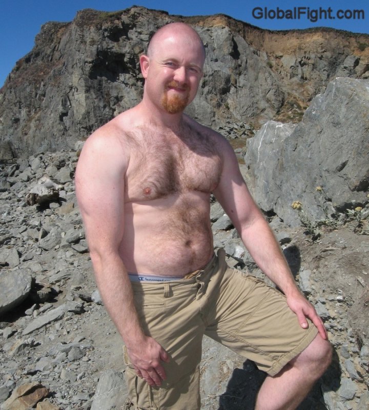 mountain climbing man hot hairychest red head daddy bear.jpg
