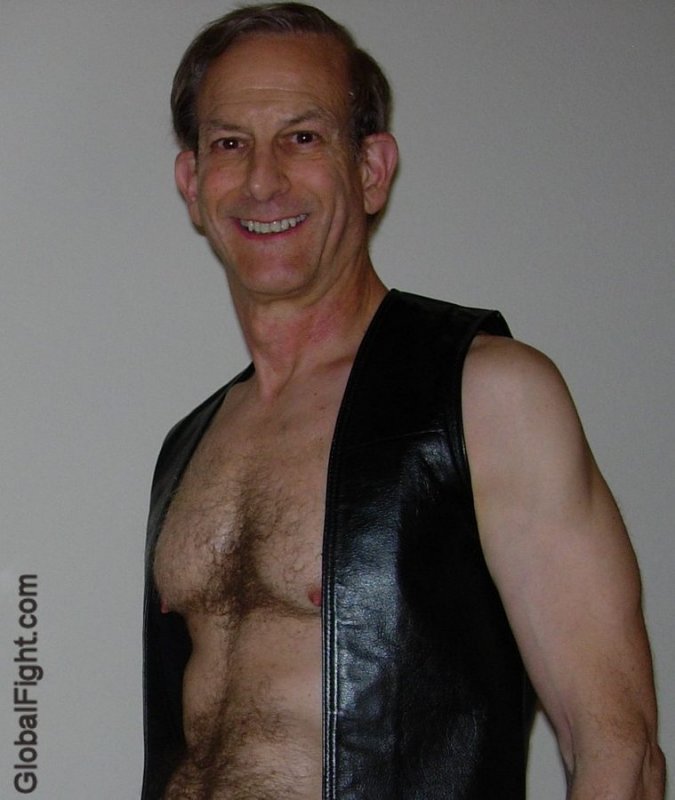 slender leather man wearing bikers vest hairy stomach belly.jpg