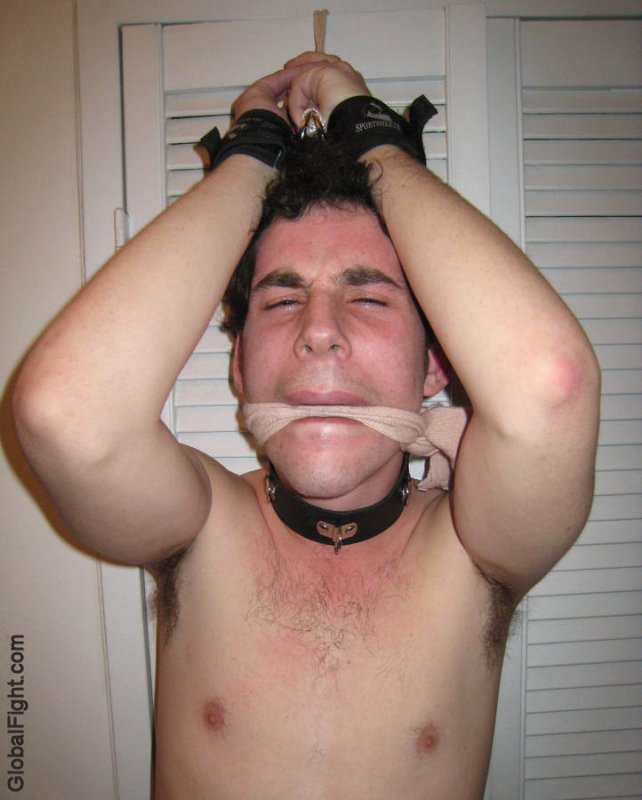 a boy wearing leather dog collar tiedup gagged photos.jpg