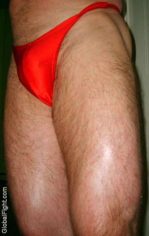 man with hairy legs speedos swimsuit husbands big tent.jpg