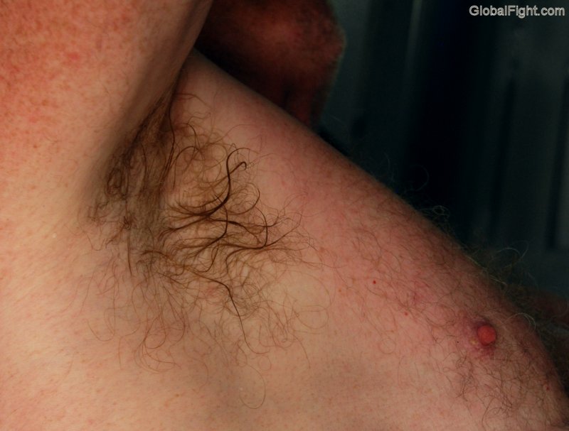 hairy armpits man working big pecs.jpg