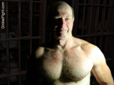 caged man captured older silver daddie bear muscleman.jpg