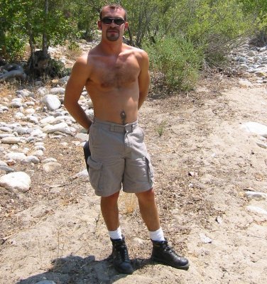 stud boy hiking musclejock manly dude mountain climbing shirtless.jpg