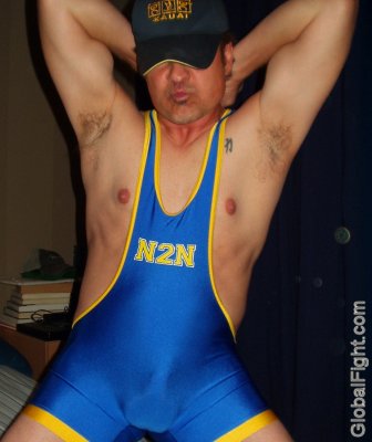 singlets wrestler flexing hairy armpits arms.jpg