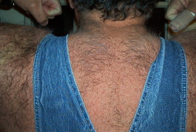 hairy back man wearing coveralls overalls photos.jpg