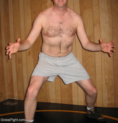 hairychest daddy wearing gym shorts shirtless home gallery.jpg