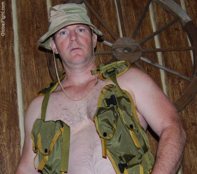 hunting men shirtless military gear fetish free photos gallery.JPG