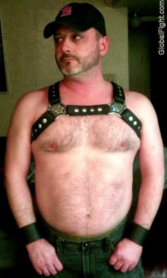 gay man wearing chest leather harness hairy bears pictures.jpg
