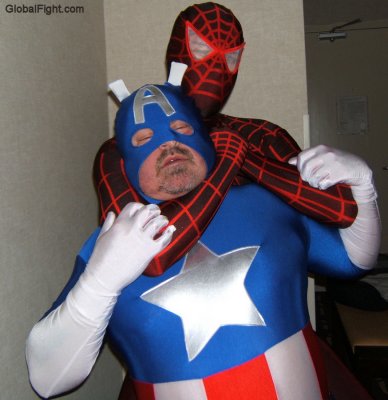 captain america versus spiderman wrestling costumes photos.jpg