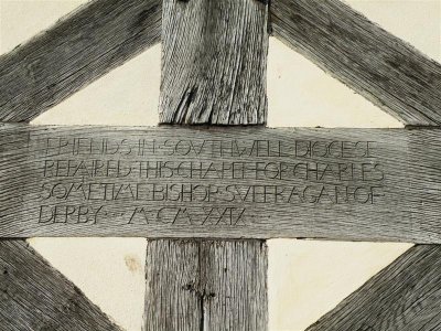 Inscription by chapel