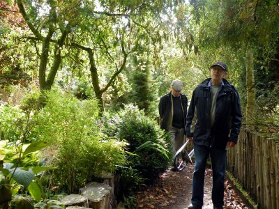 John and Dad in Sensory garden 19-SEP-2011