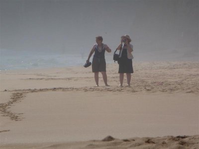 Marianne and Elaine on Gibson's beach, Port Campbell National Park