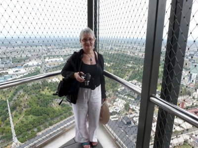 Elaine on the 88th floor, Eureka Tower