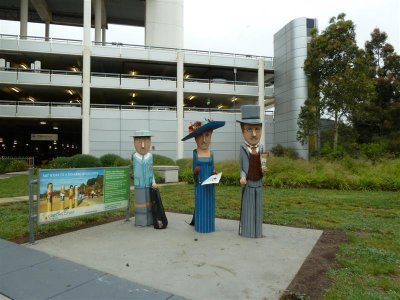 Greeted at Melbourne by carvings