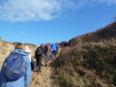 Ascent to Pennard Burrows