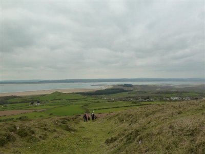 Looking across to Whitford Sands and the Loughor estuary