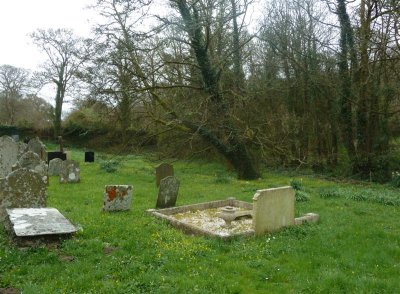 Graveyard at St Cadoc's church, Cheriton