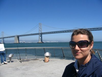 Kelly and the Bay Bridge to Oakland