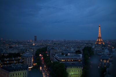 Moonrise in Paris