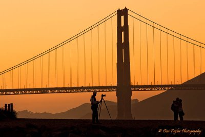 Golden Gate Bridge reflections