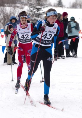 Krysti McPhetres (#43) and Mackenzie Flynn